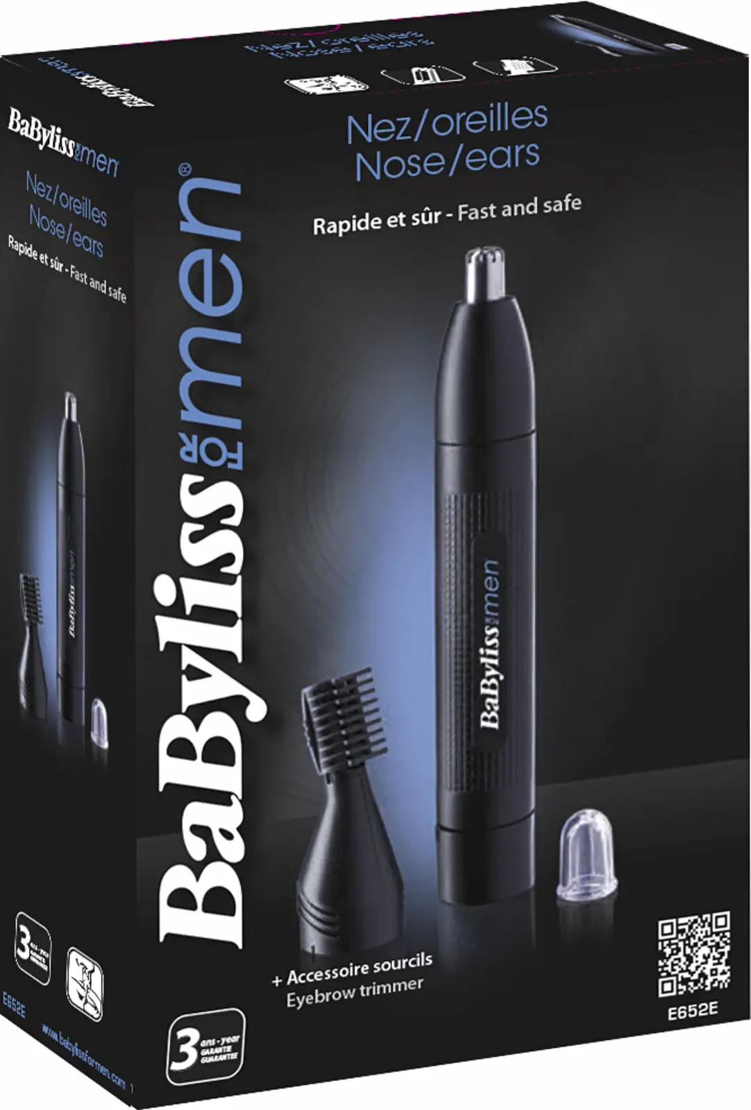 BaByliss E652E Neus- Oor- & Wenkbrauwtrimmer