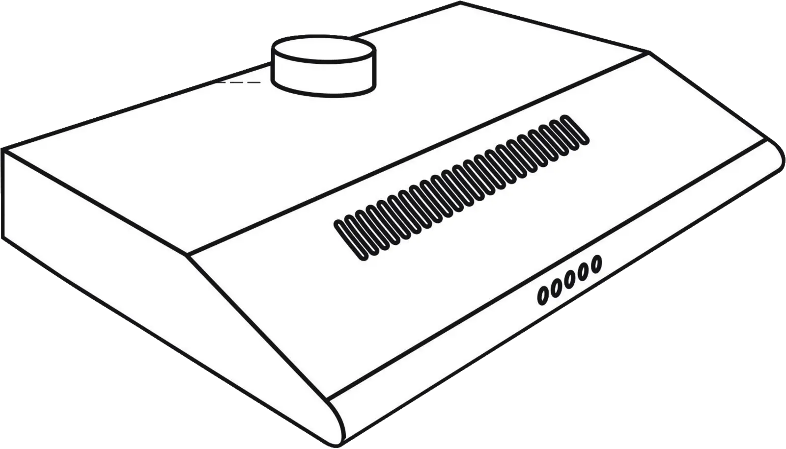 Inventum AKO6012RVS onderbouw afzuigkap
