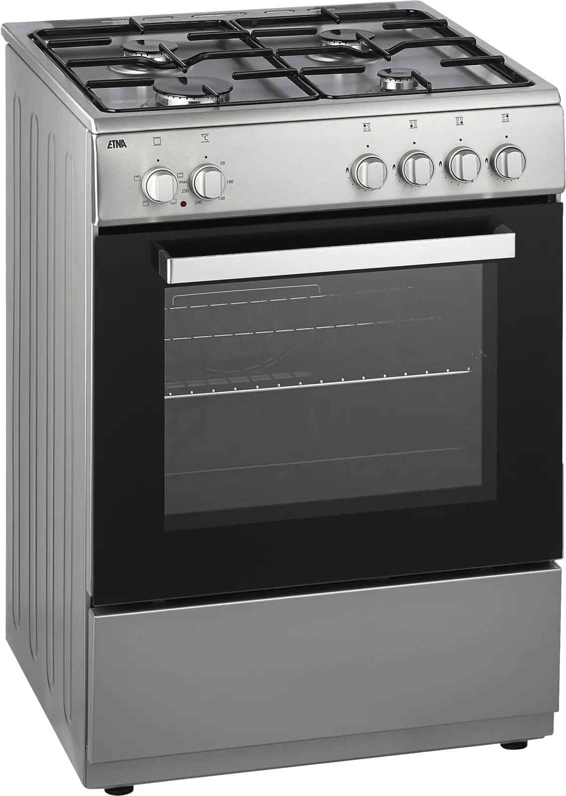 ETNA FGV160RVS Gas- en Elektrofornuis - 60 cm