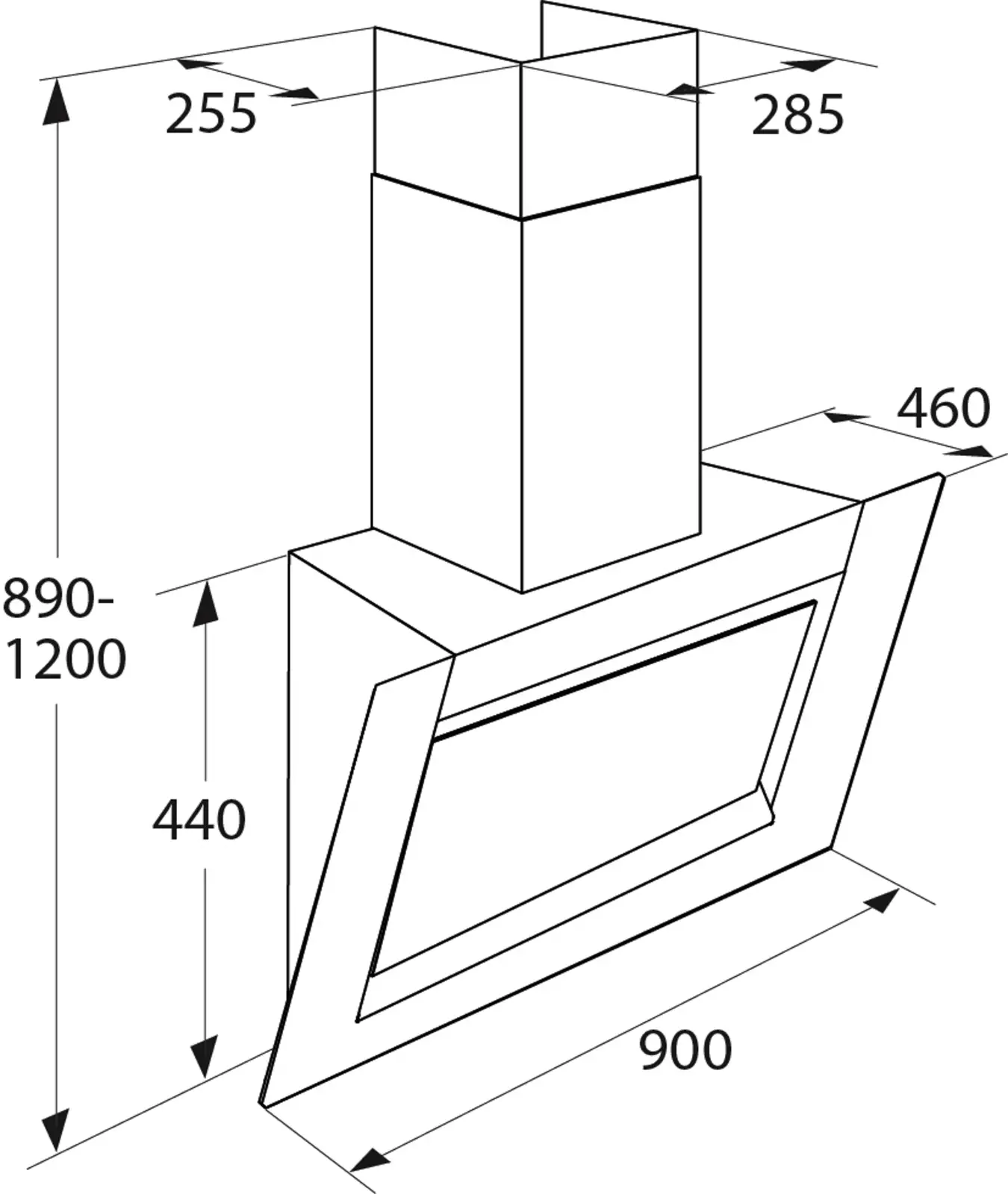 ATAG WS90292FM Schouwkap