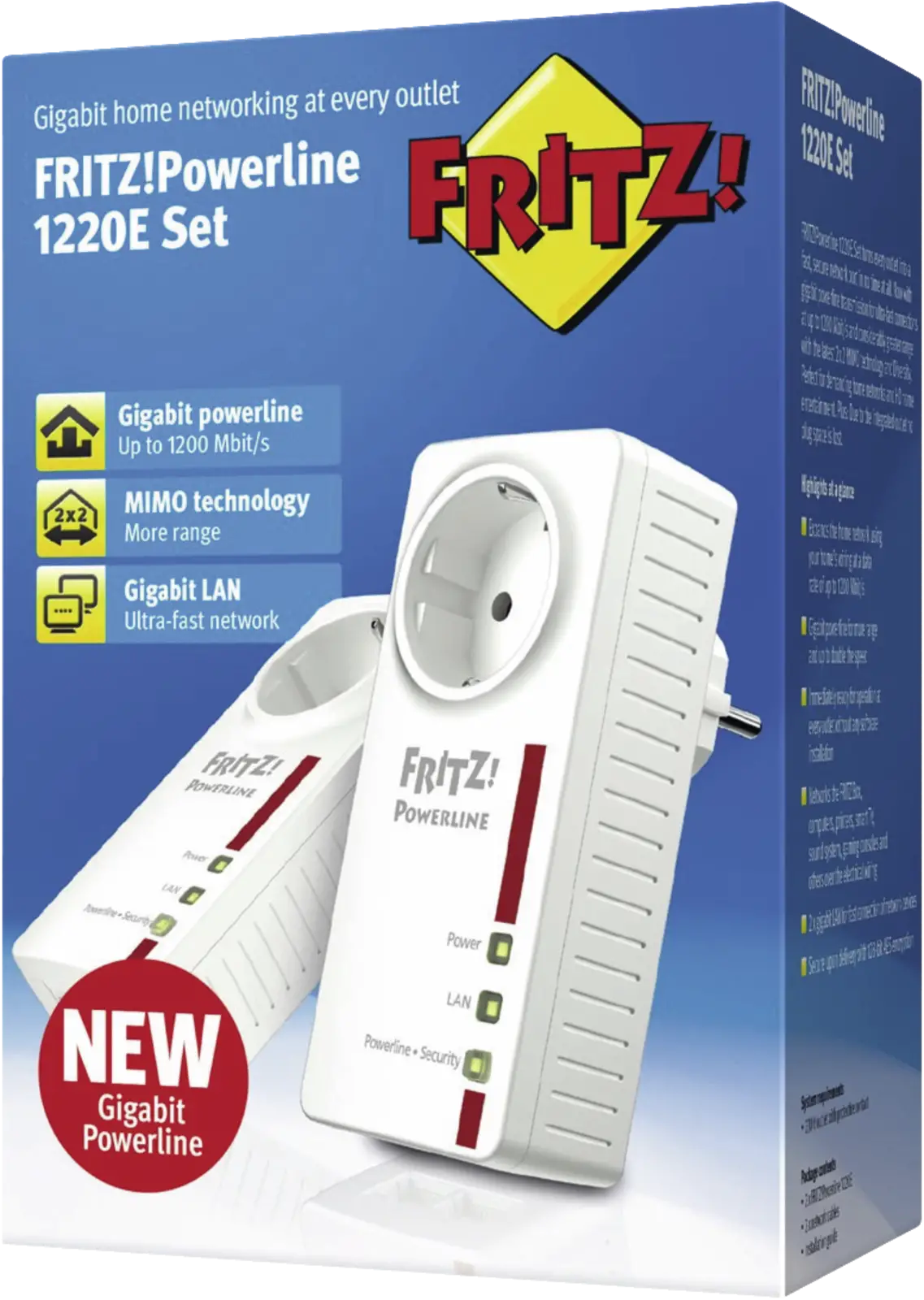FRITZ!Powerline 1220E Set Edition International