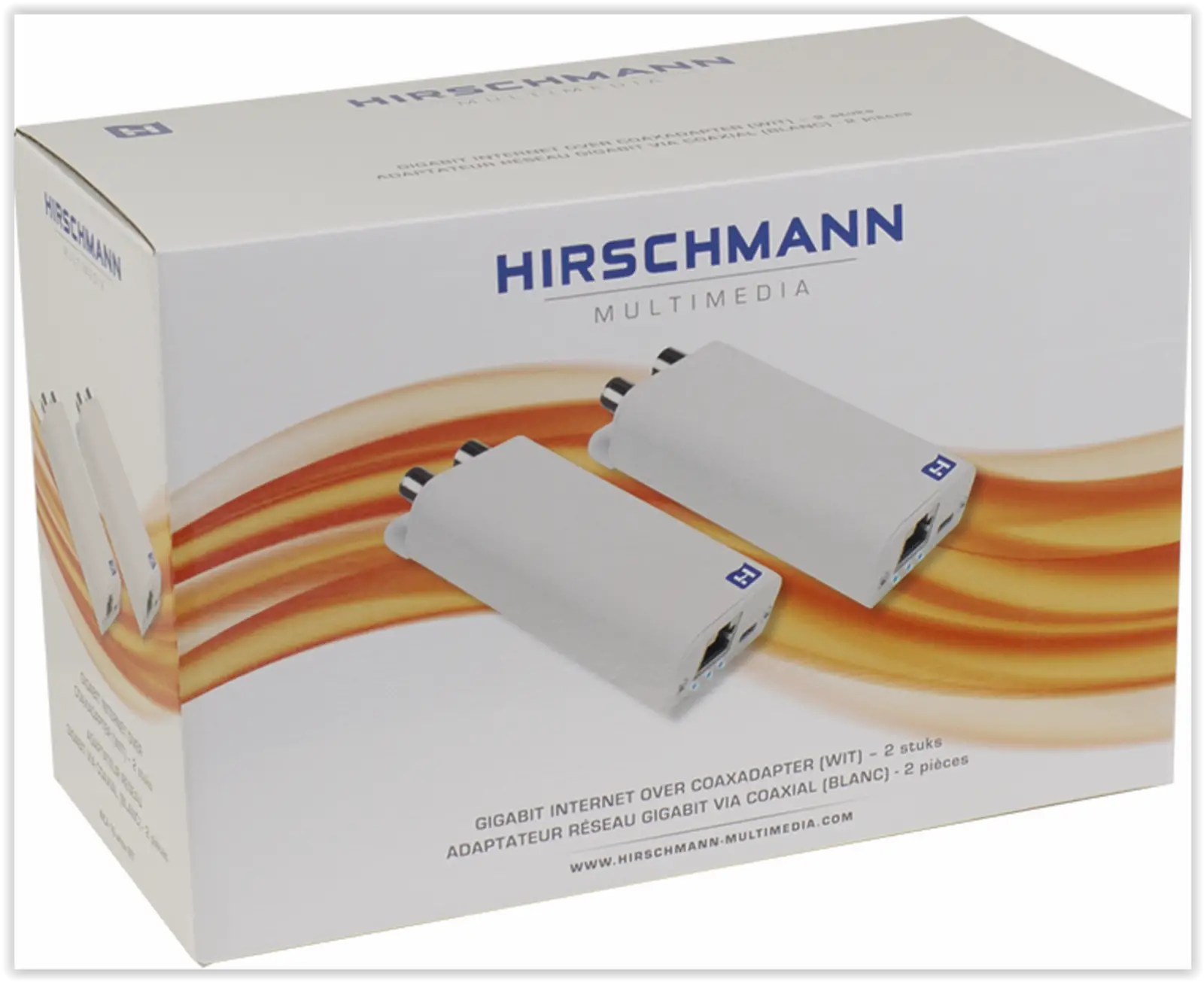 Gigabit internet over coaxadapter set