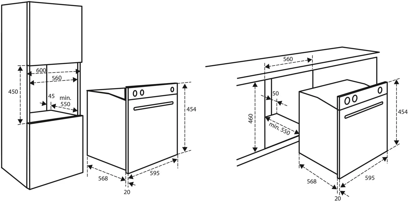 Inventum IMC6044RK inbouw combimagnetron