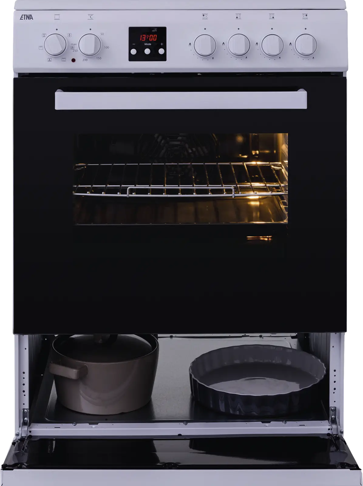 ETNA FGV561WIT Gasfornuis met Oven - 4 Pitten 