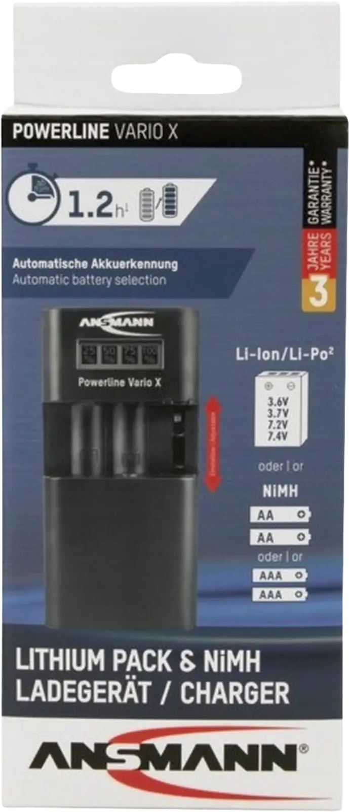 Universal- batterijlader Powerline Vario X