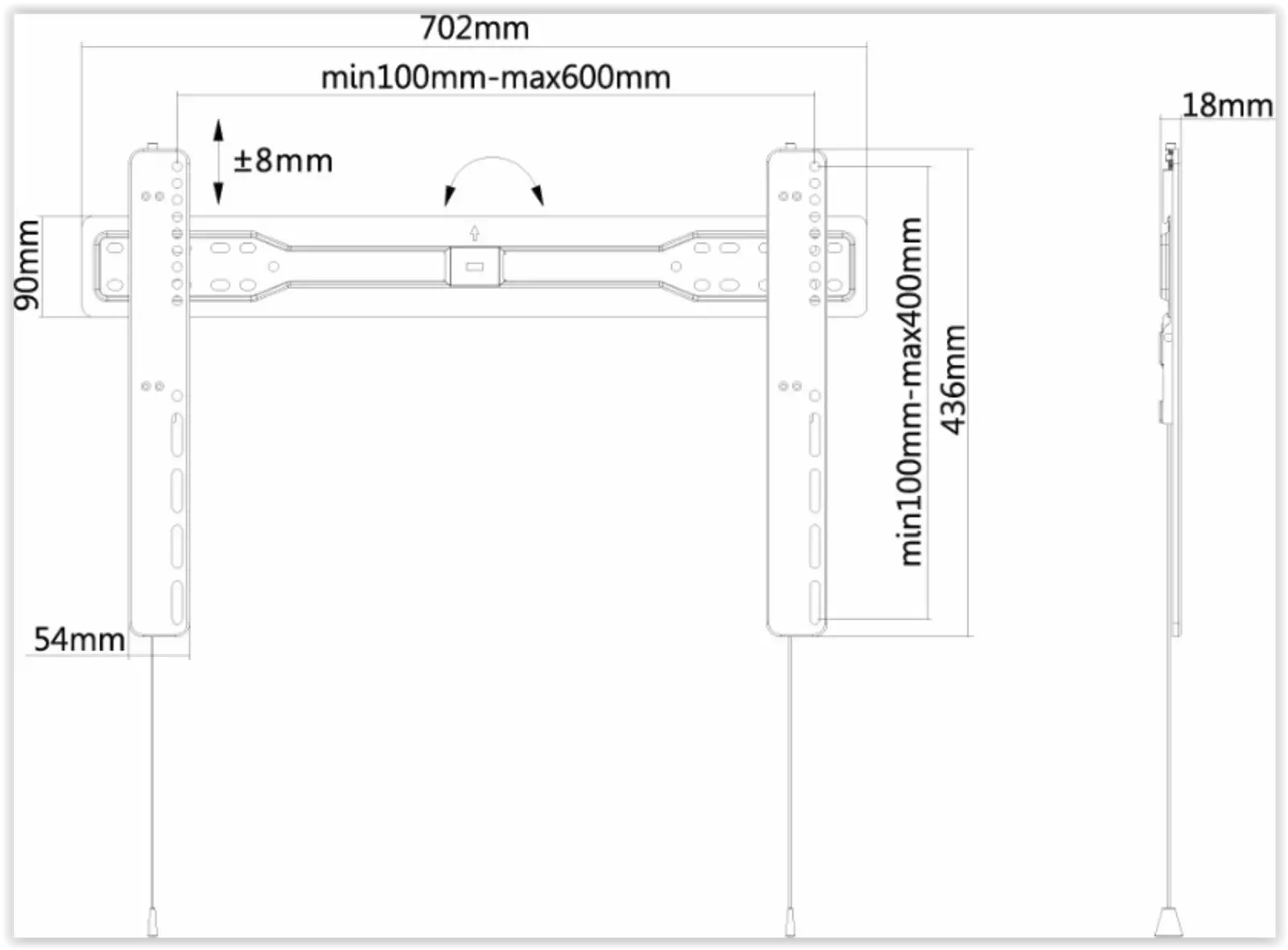Neomounts LED-W600BLACK
