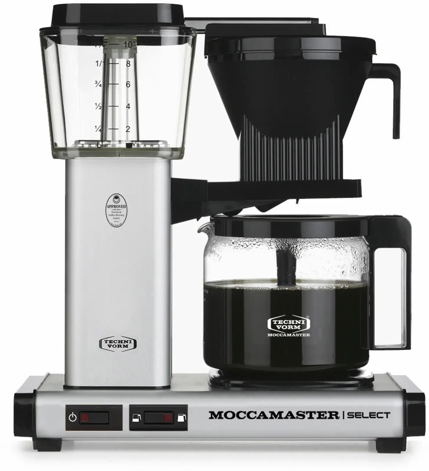 Moccamaster KBG Select Matt Silver koffiezetapparaat