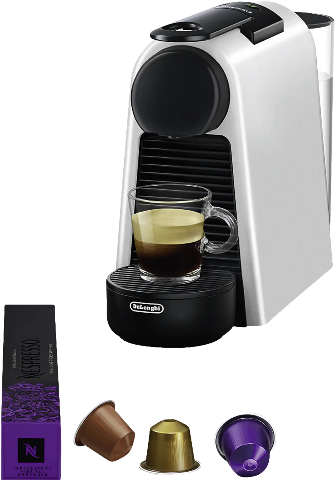 DeLonghi Nespresso EN85.S Metallic Essenza Mini Koffiecupmachine