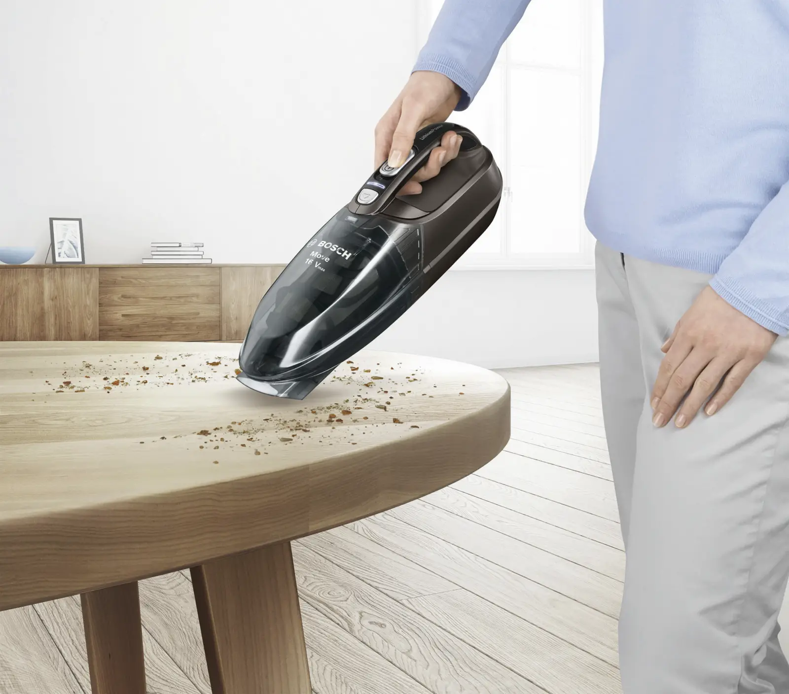 BOSCH BHN16L Move Kruimelzuiger - Zwart