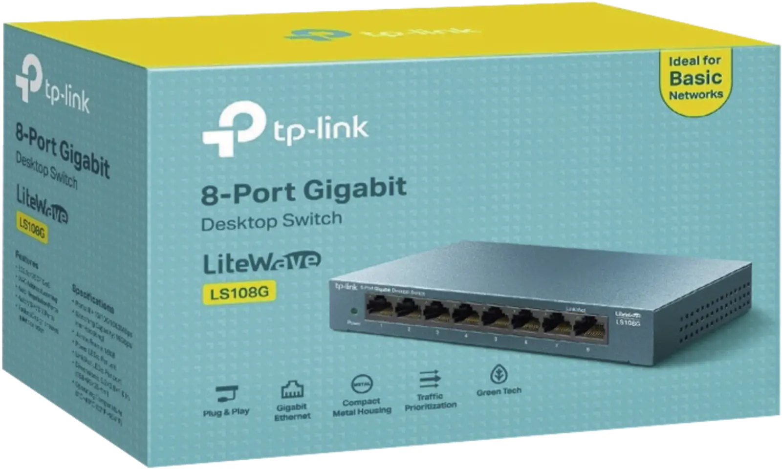TP-Link LS108G 8-poort switch