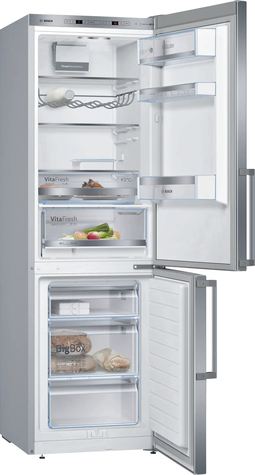 BOSCH KGE36EICP Serie 6 EXCLUSIV Koel-vriescombinatie