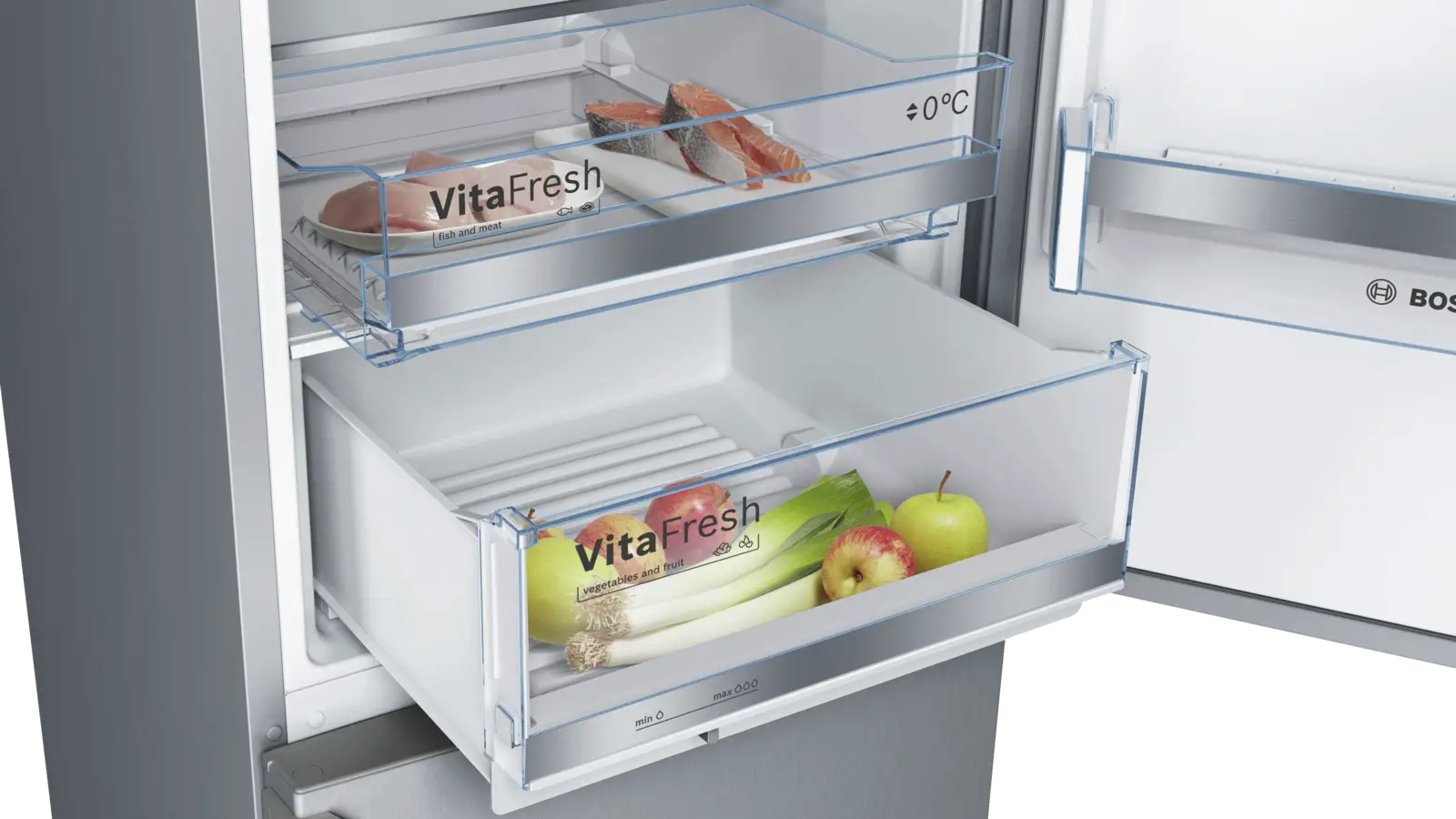 BOSCH KGE36EICP Serie 6 EXCLUSIV Koel-vriescombinatie