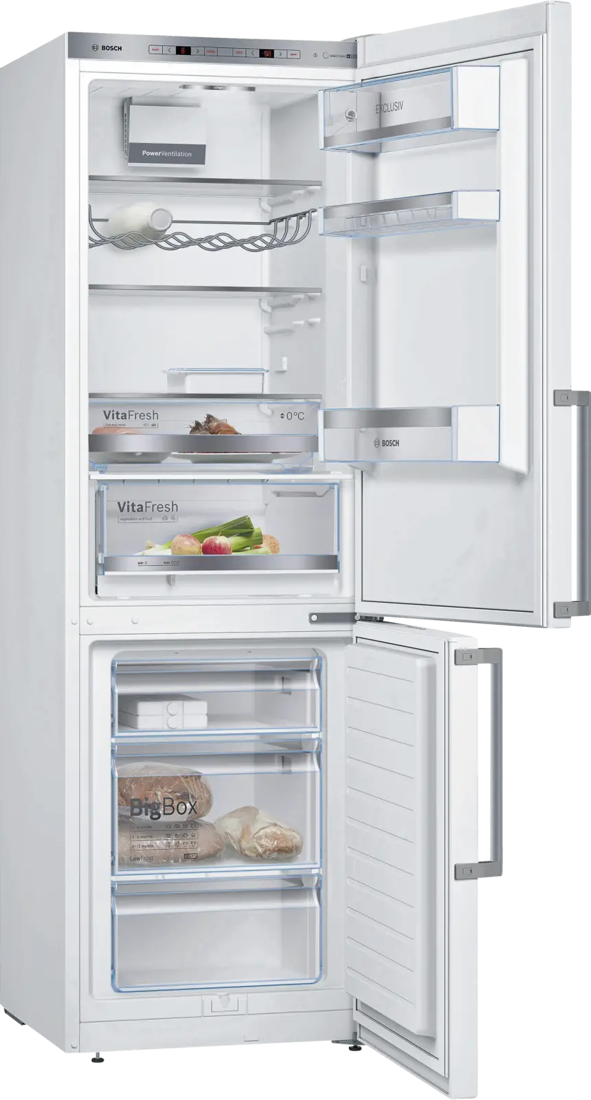 BOSCH KGE36EWCP Serie 6 EXCLUSIV Koel-vriescombinatie