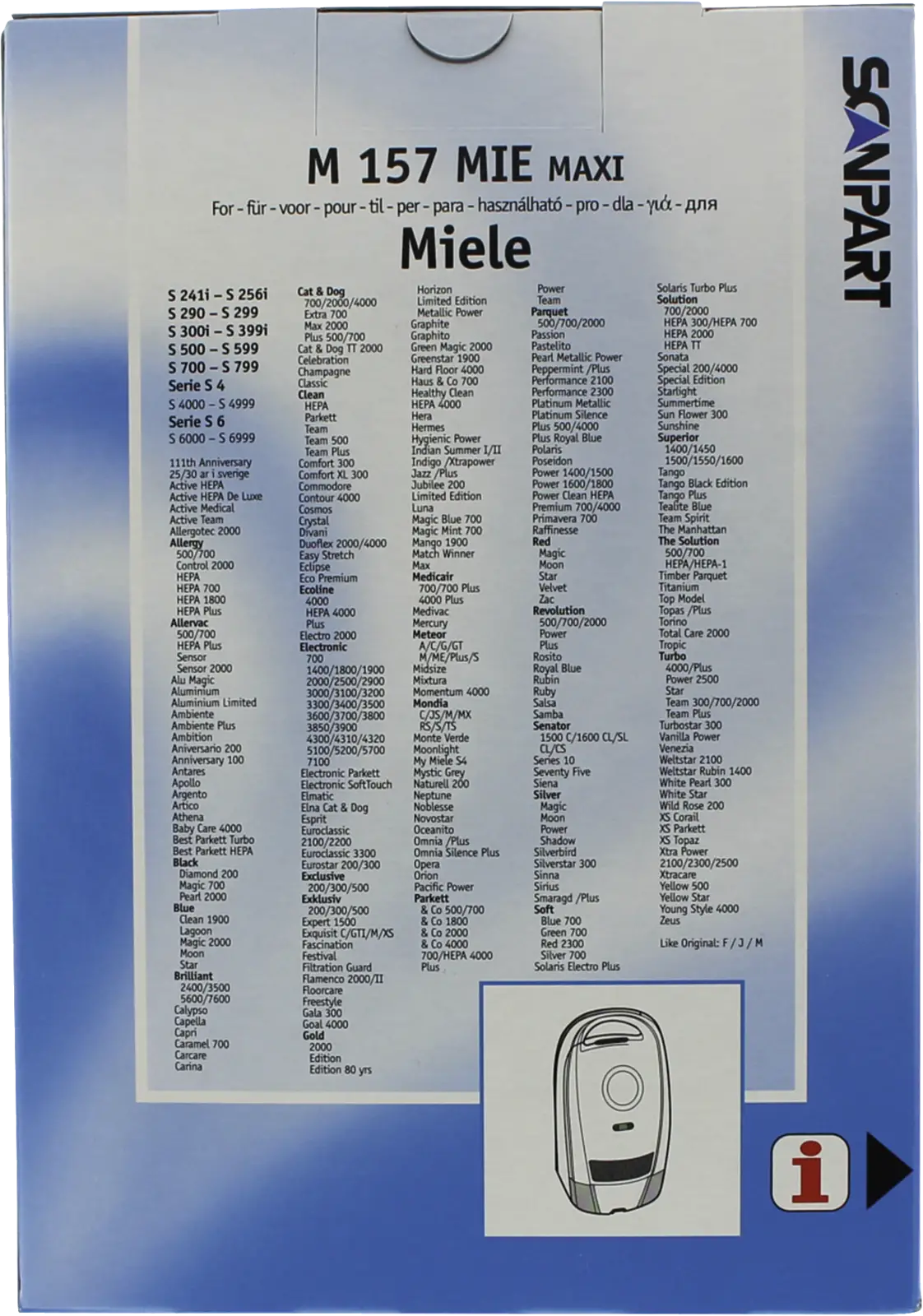 2687426157 Stofzak Miele F/J/M Maxi