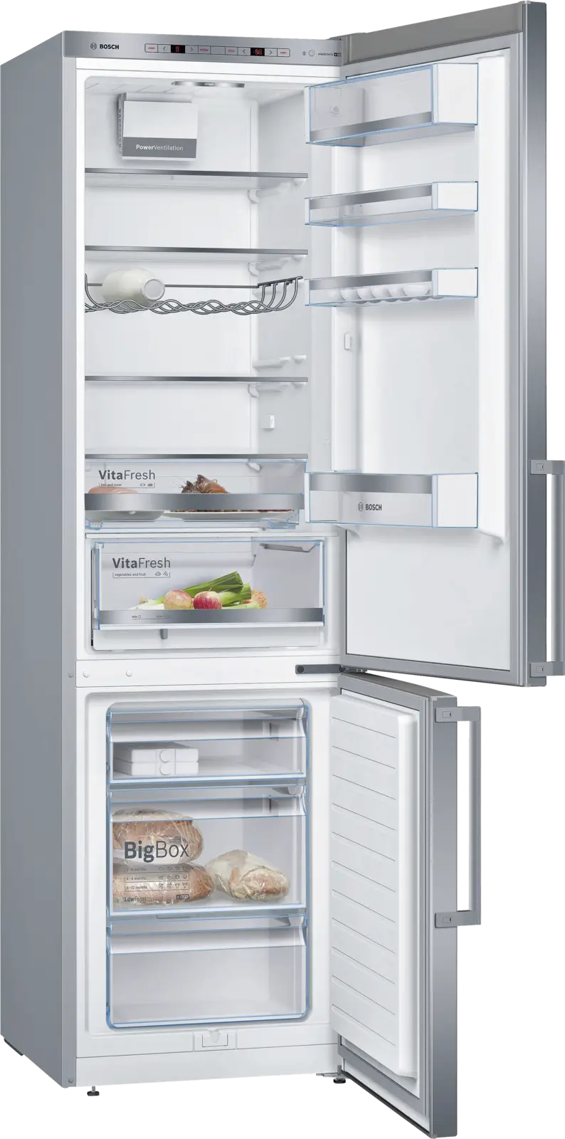BOSCH KGE398IBP Serie 6 Koel-vriescombinatie