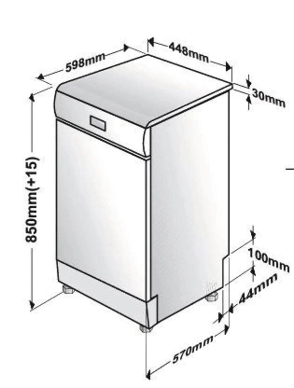 Beko DVS05024W vaatwasser