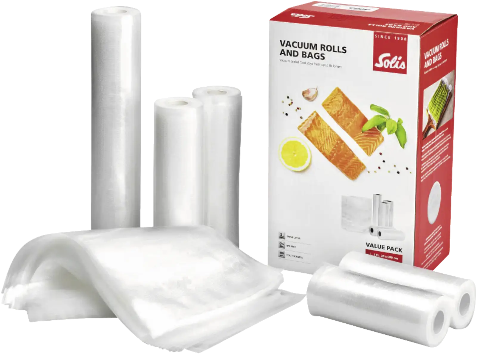 Folie 5 vacumeerrollen & 50 zakken voordeelverpakking