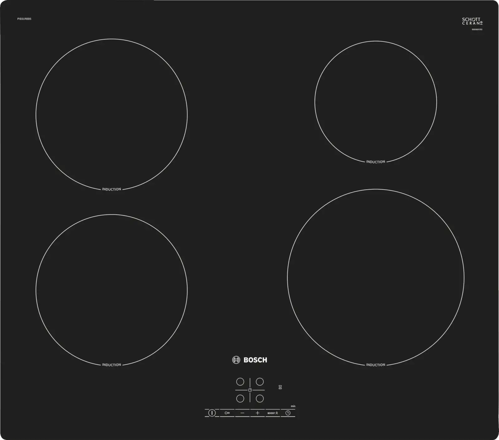 BOSCH PIE61RBB5E Serie 4 Opbouw Inductiekookplaat