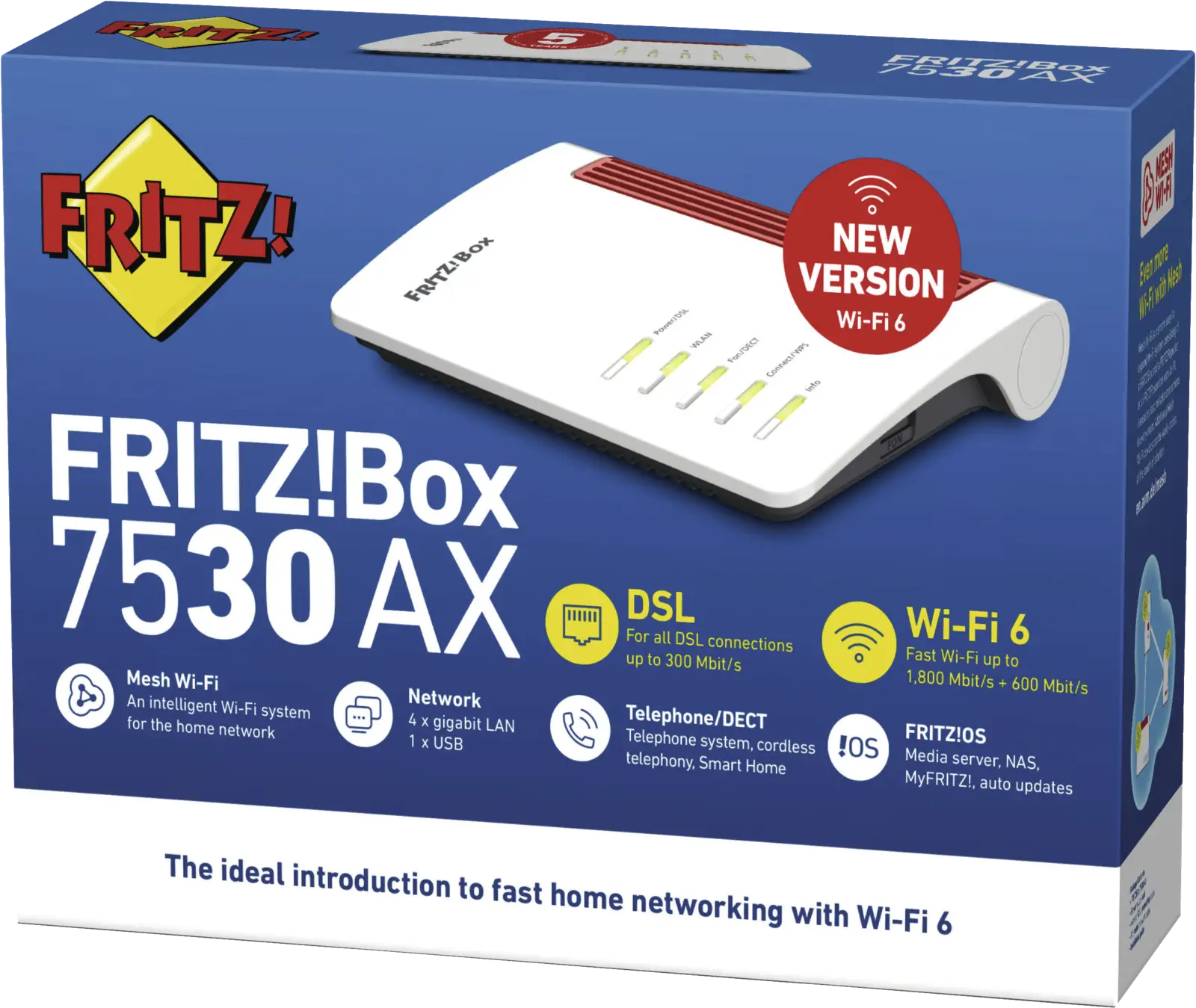 FRITZ!Box 7530 AX Wifi modem router