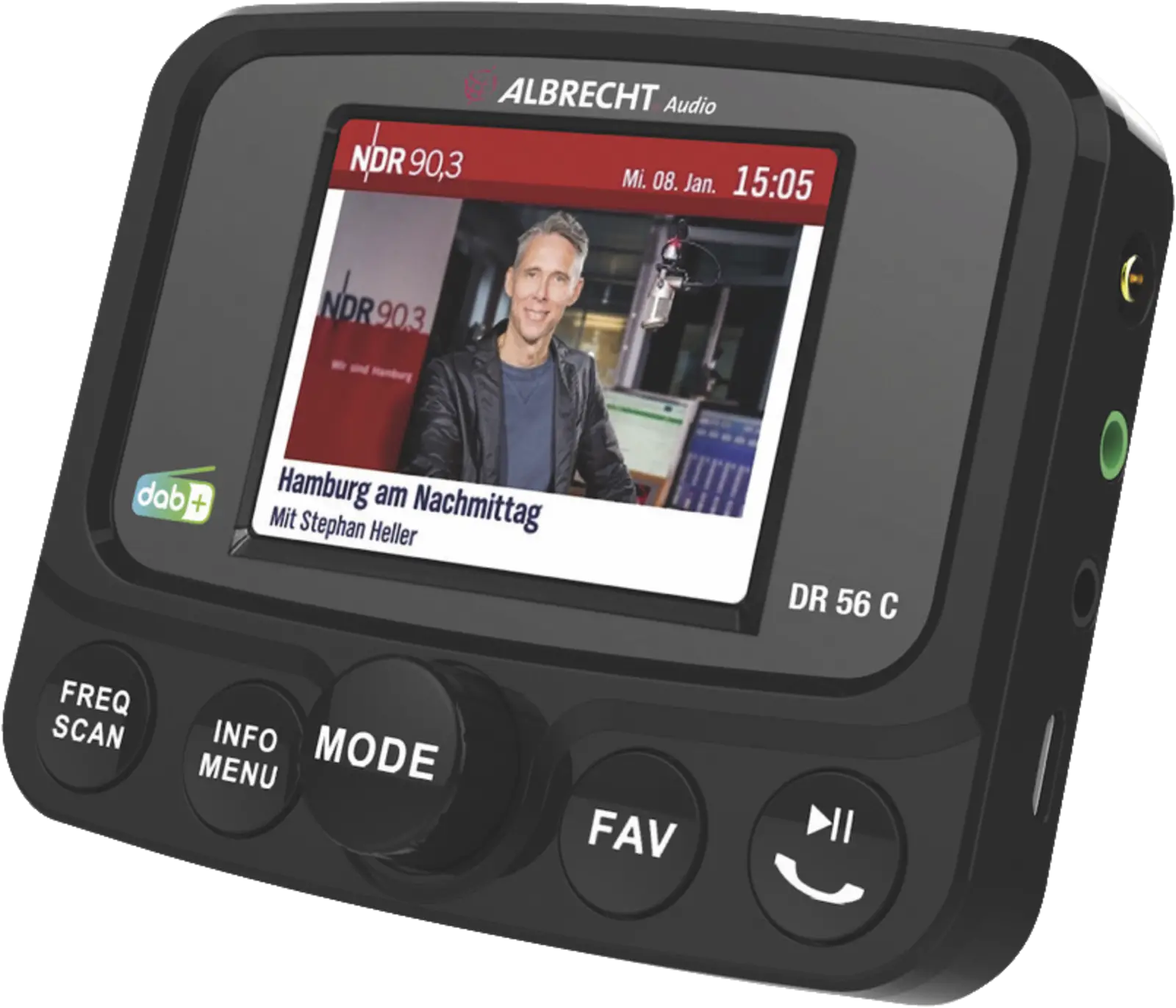 Albrecht DR56C DAB+ autoradio adapter
