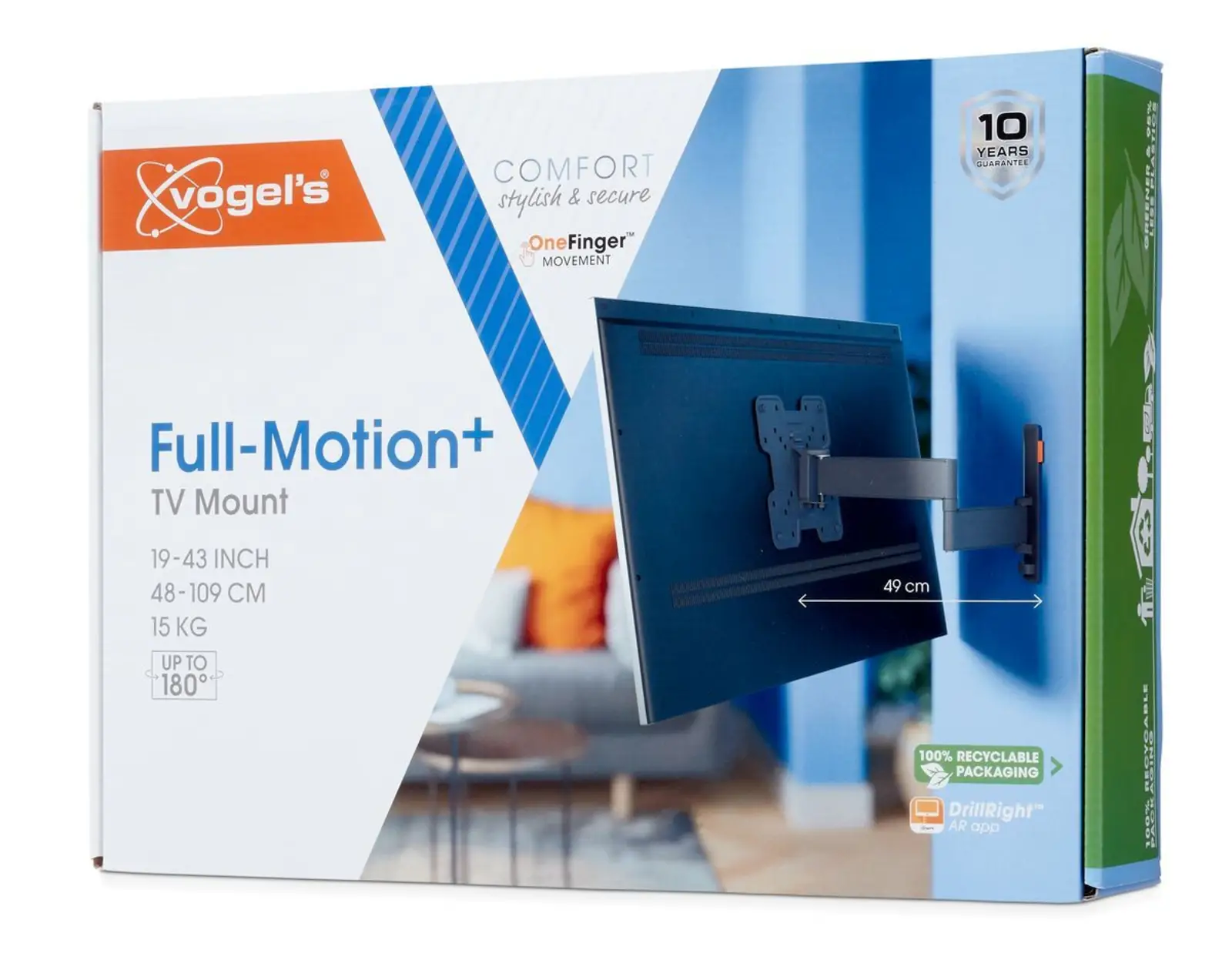 Vogel's COMFORT TVM 3245 | Draai- en kantelbare tv-beugel | 19-43