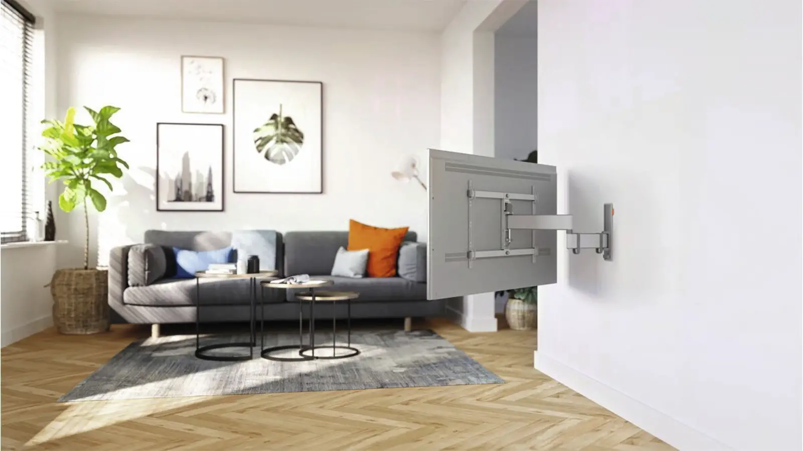 Vogel's COMFORT TVM 3645 | Draai- en kantelbare tv-beugel | 40-77" Wit