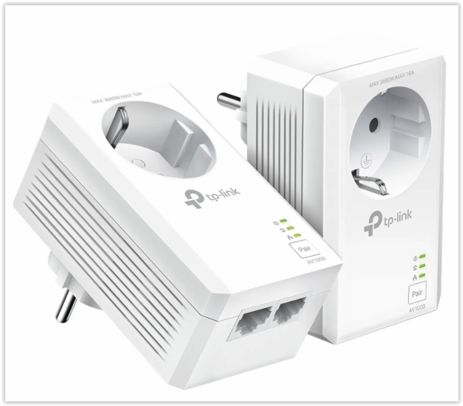 TP-Link AV1000 2-poorts Gigabit Passthrough Powerline Starterset