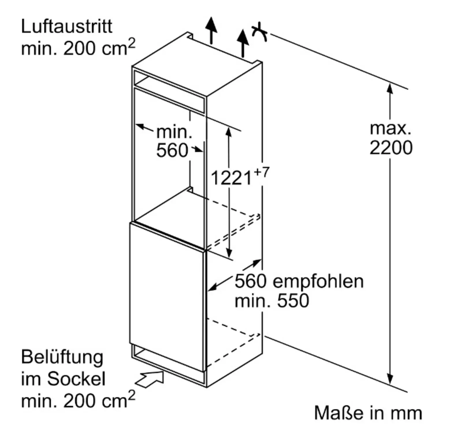 BOSCH KIL42NSE0 Serie 2 Inbouw Koelkast