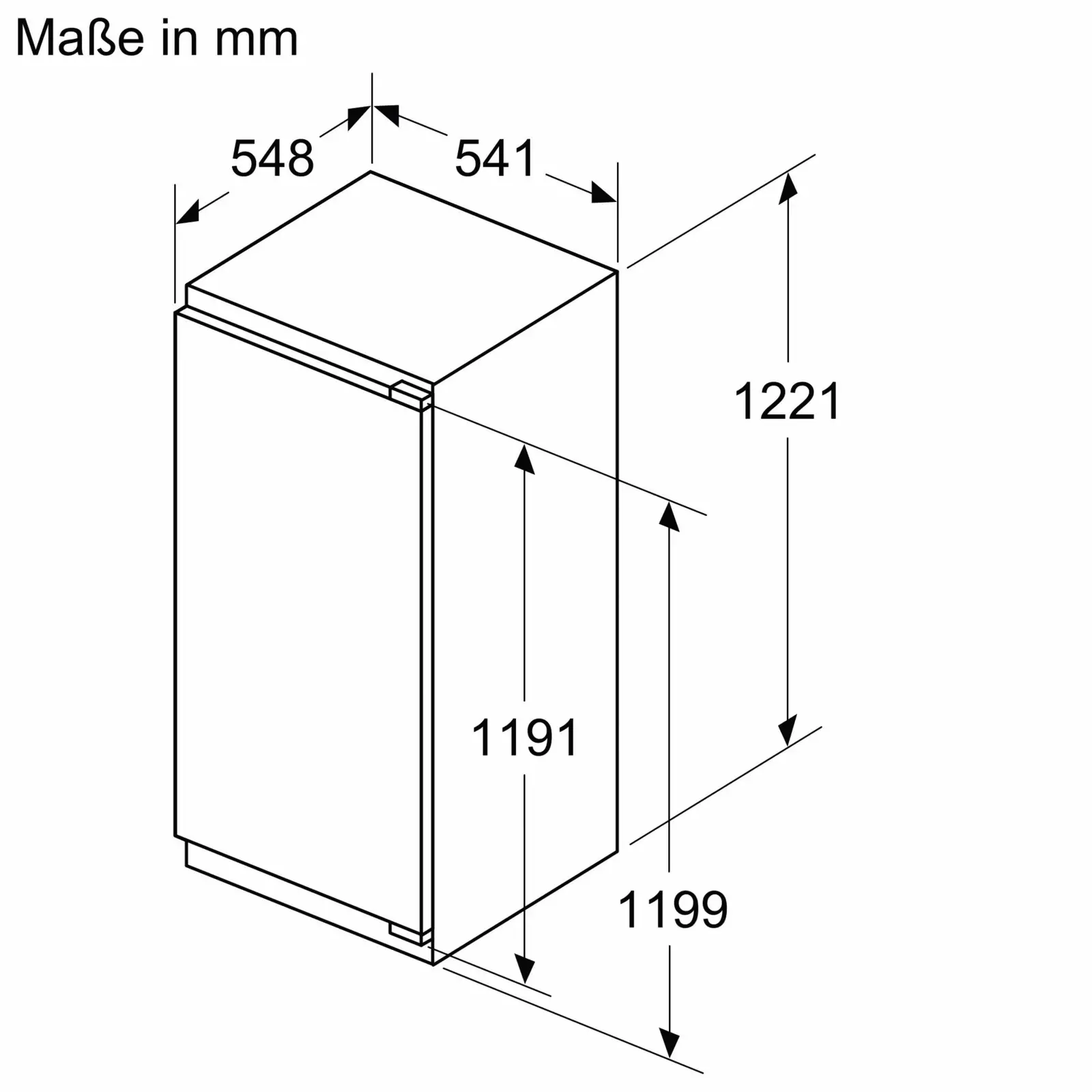 Siemens KI41RVFE0 iQ300 inbouw 1-deurskoelkast