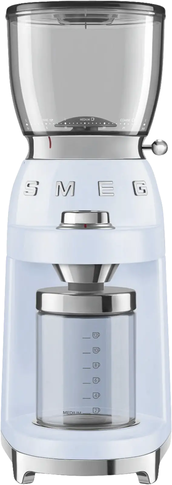 SMEG CGF11PBEU Koffiemolen 50's Style - Pastel Blauw