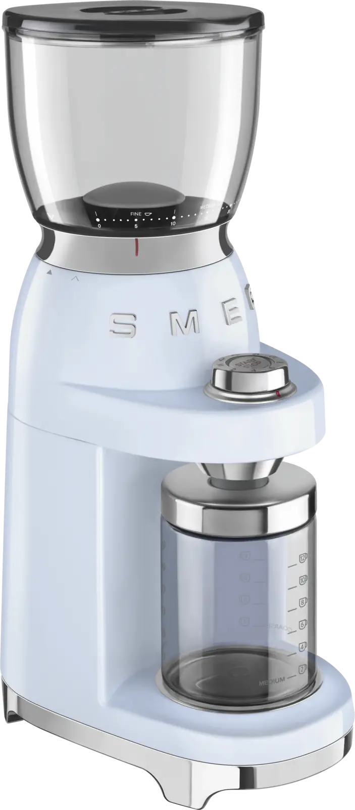 SMEG CGF11PBEU Koffiemolen 50's Style - Pastel Blauw
