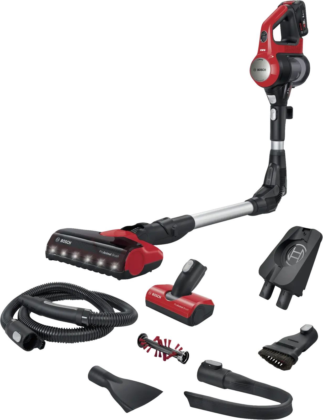 BOSCH BCS711PET Unlimited 7 ProAnimal Steelstofzuiger - Rood