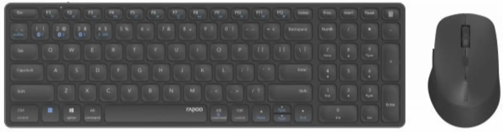 Rapoo 9700M Draadloos Multimode Blade Combo Set QWERTY US