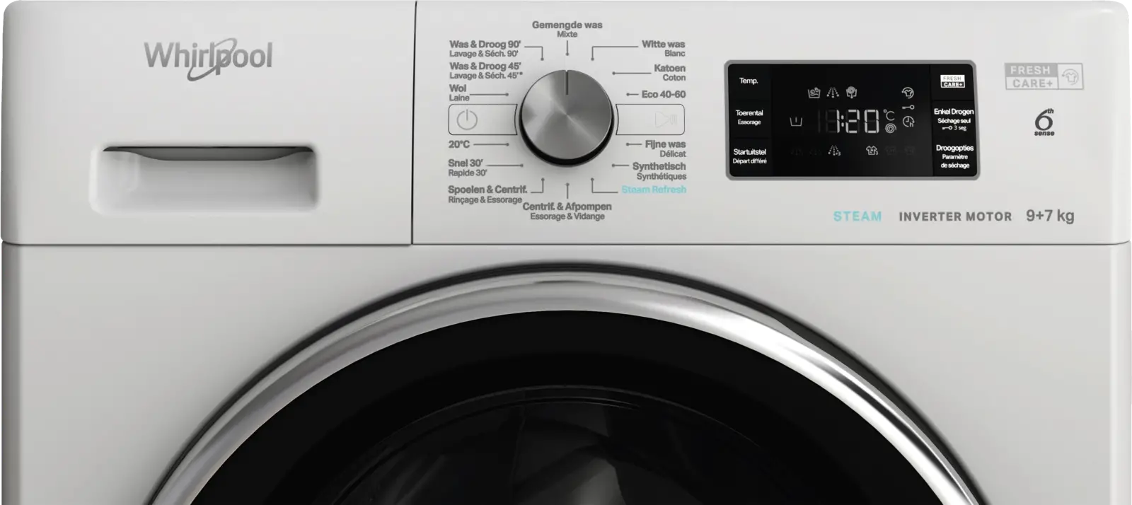 Whirlpool FFWDB 976ac258E BCV BE was-droogcombinatie