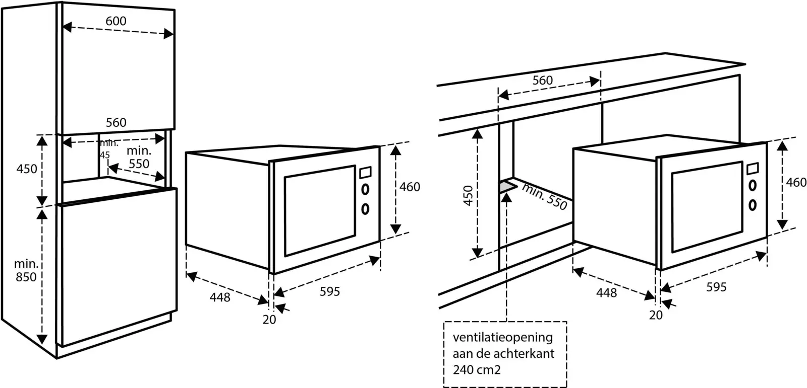 Inventum combimagnetron IMC6132FZWA