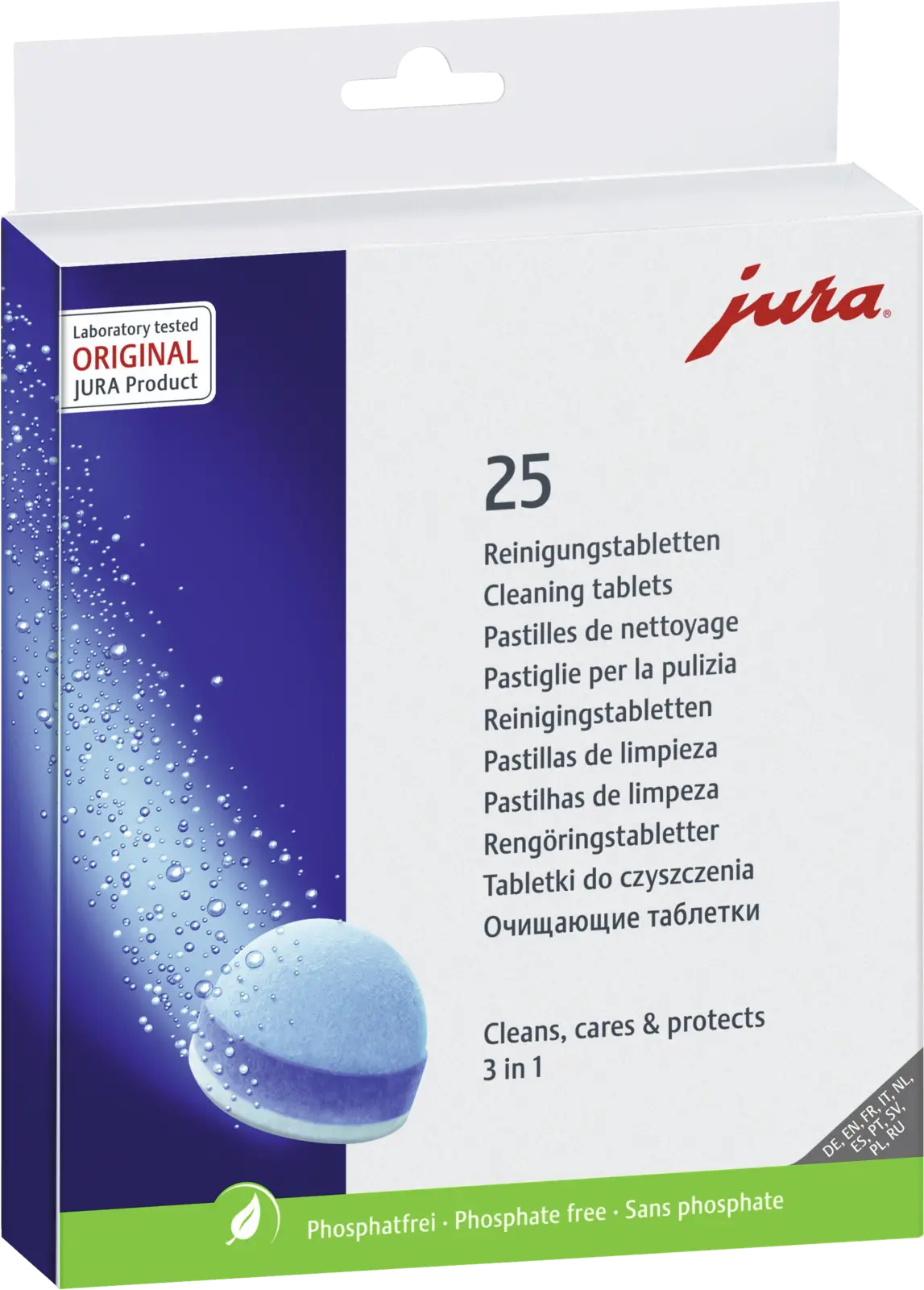 JURA 3-Fasen Reinigingstabletten - 25 Stuks