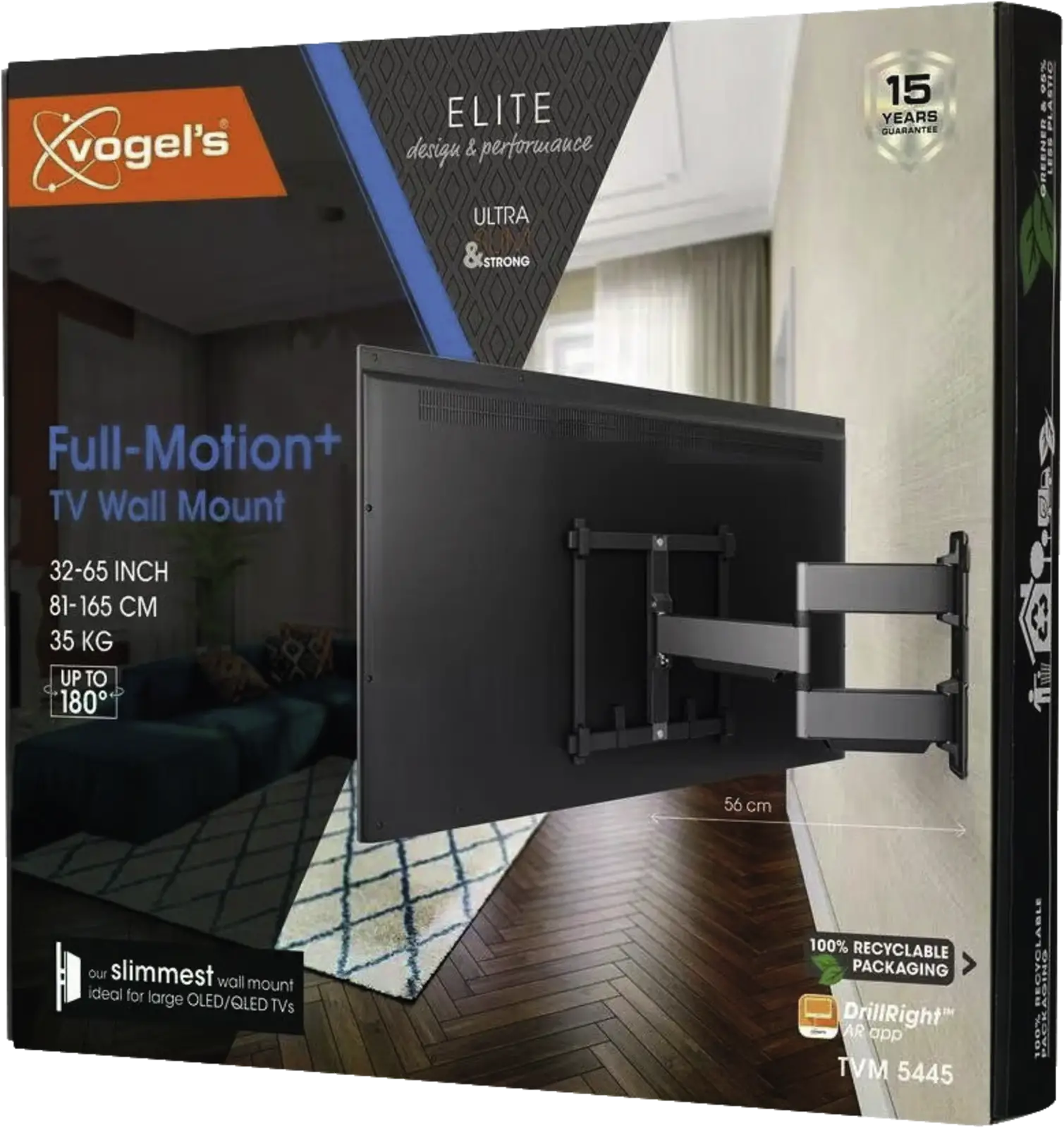 Vogel's ELITE TVM 5445 | Draaibare tv-beugel | 32-65"