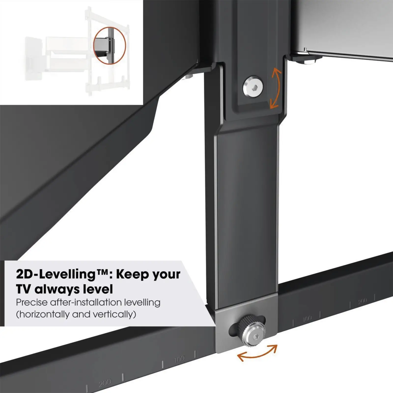 Vogel's ELITE TVM 5855 | Draaibare tv-beugel XL | 55-100"