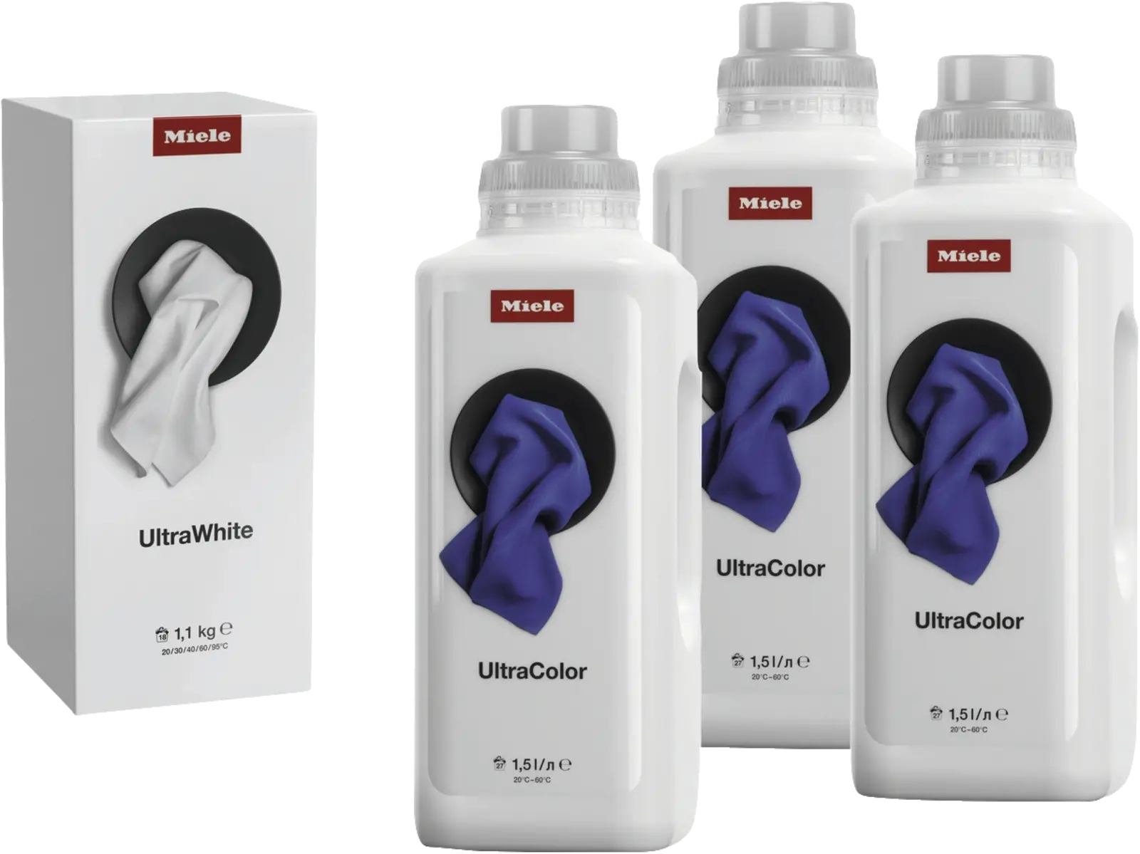 Wasmiddel SET 3x Ultracolor + 1x Ultra white