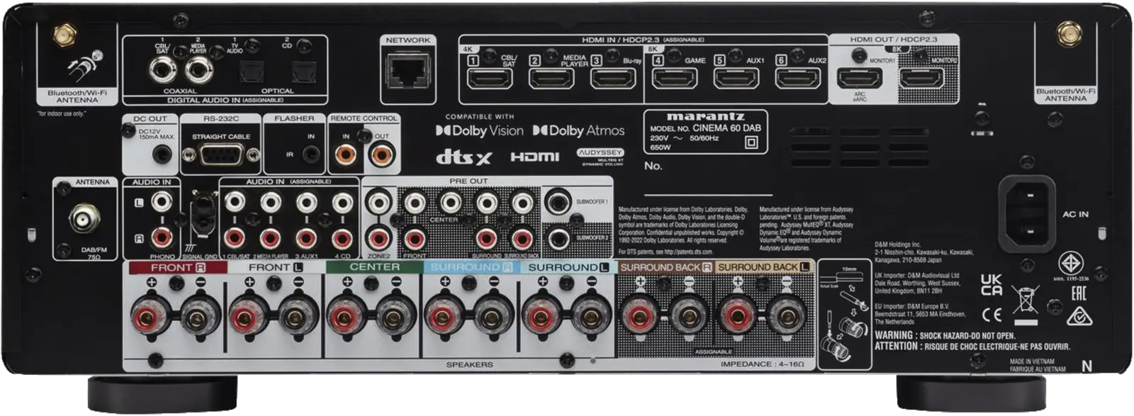 Marantz Cinema 60DAB 7.2 AV-receiver