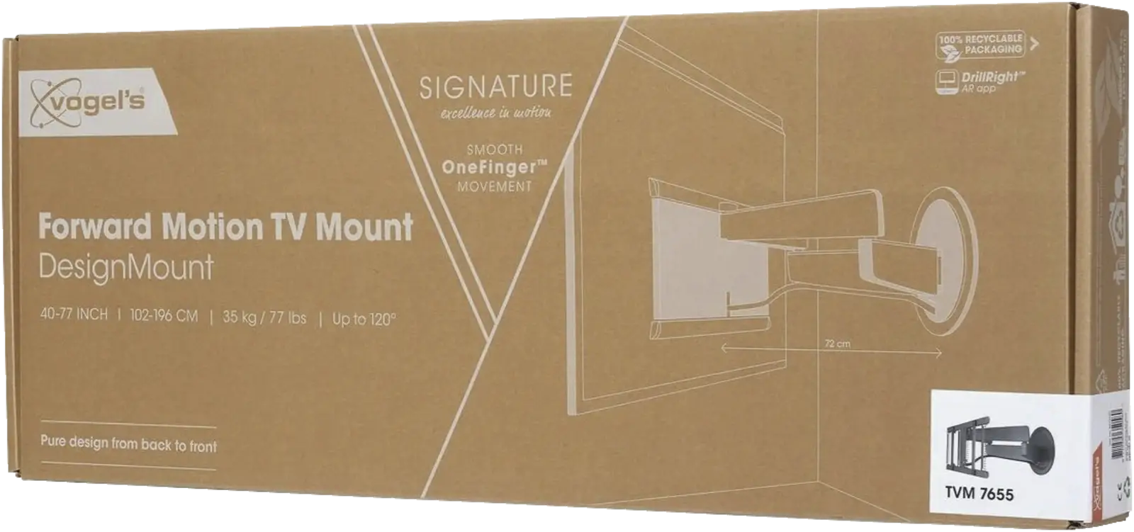 Vogel's Signature Full Motion+ TVM 7655 DesignMount draaibare muurbeugel