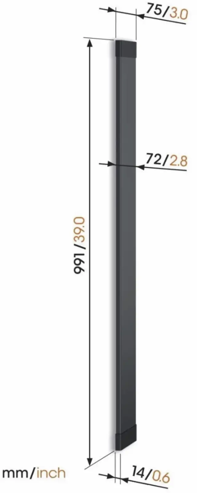 Vogel's TVA 7000 | Kabelgoot | zwart