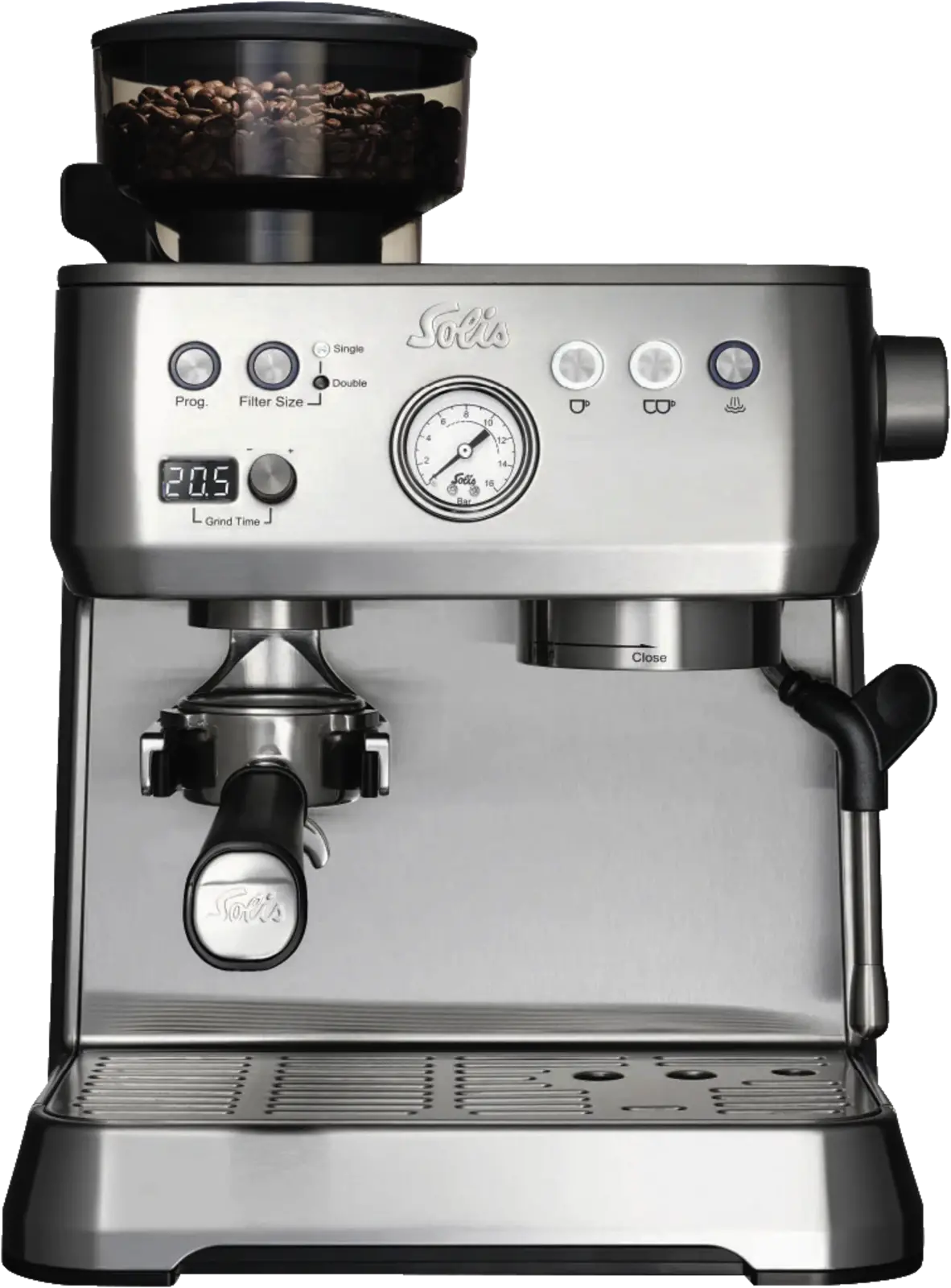 Solis 1019 Grind & Infuse Perfetta Pistonmachine - Espressomachine - RVS