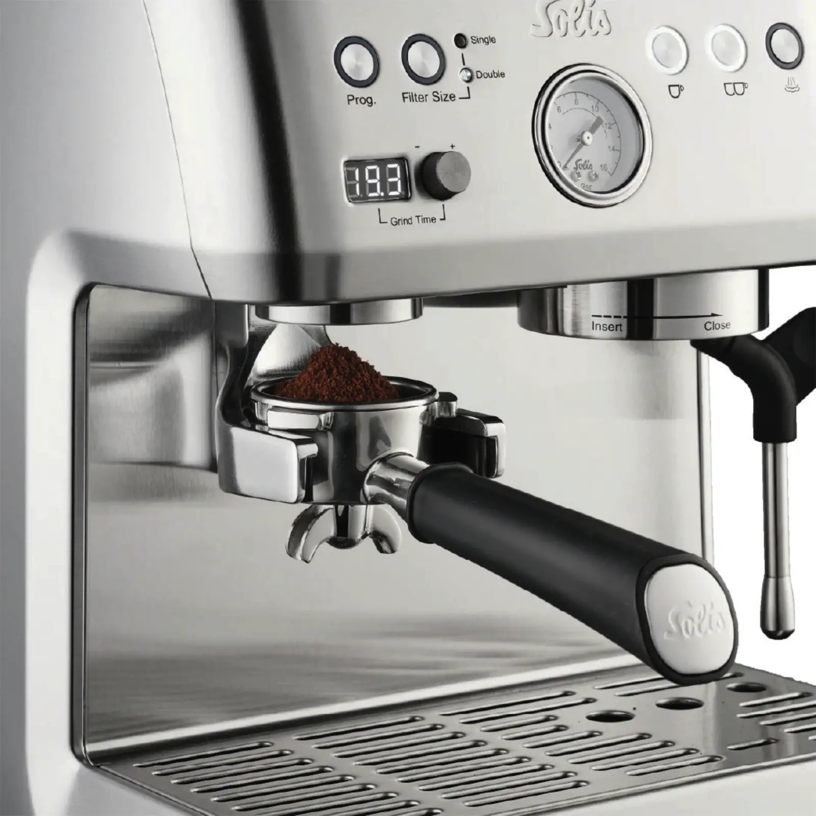Solis 1019 Grind & Infuse Perfetta Pistonmachine - Espressomachine - RVS