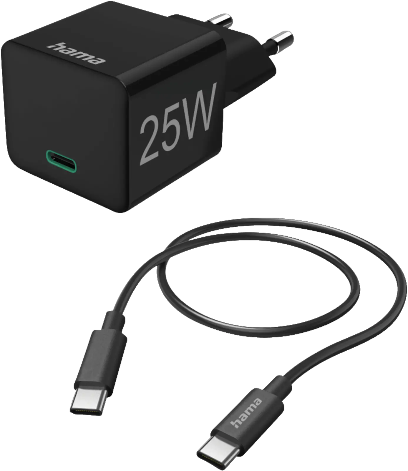 Mini-charger set USB-C 25 Watt PD