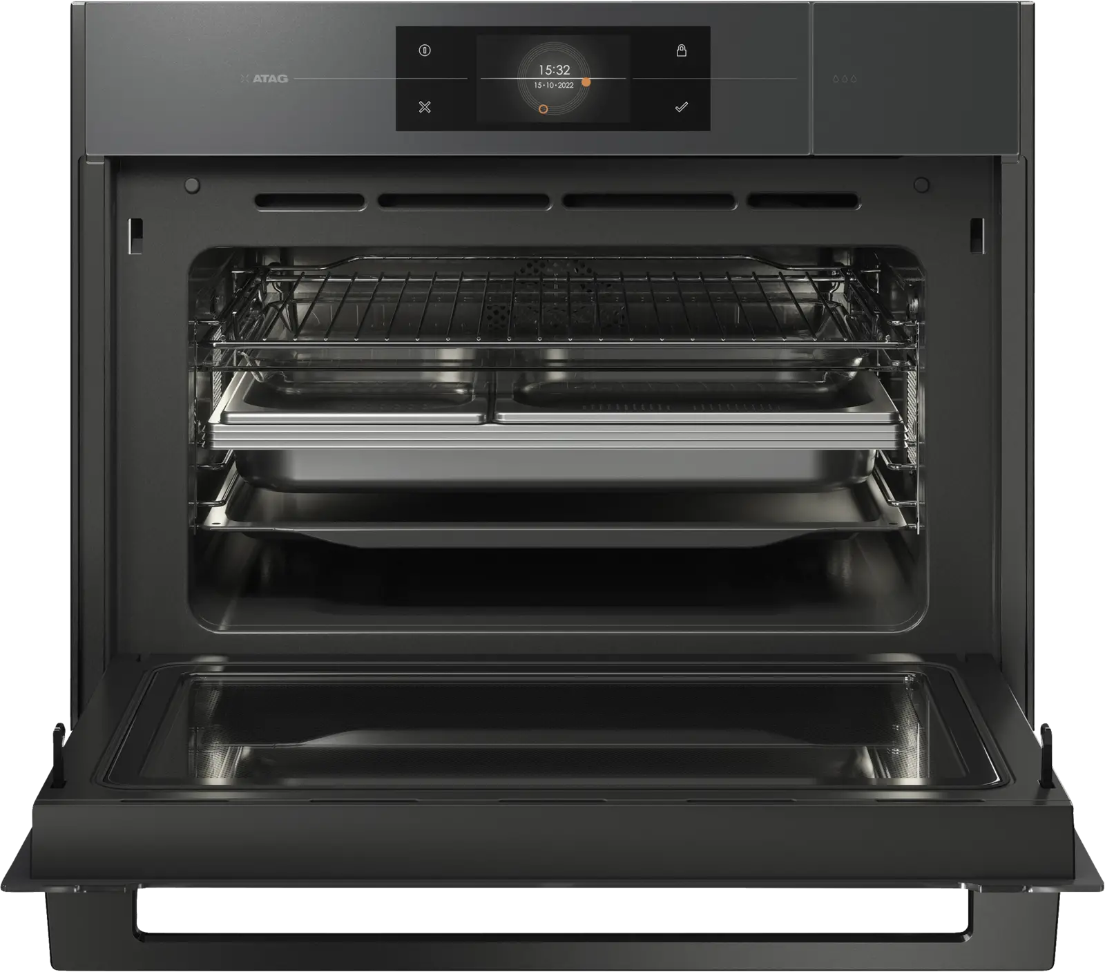 ATAG CSX4685M Multifunctionele Inbouw 3-in-1 Oven - Pearl Grey
