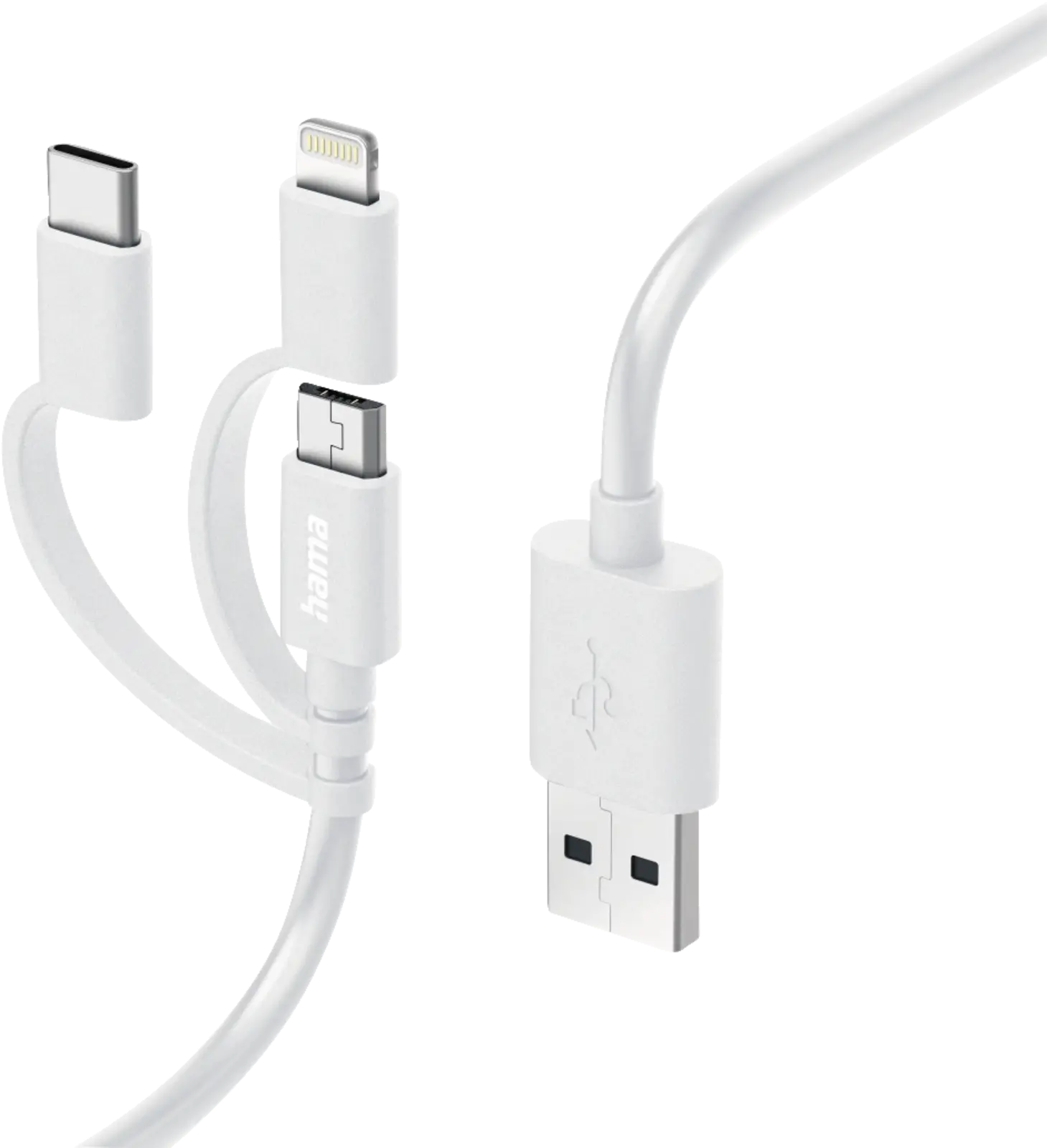 Laad/synchrokabel 3 in 1 met micro USB/USB type-C/lightning