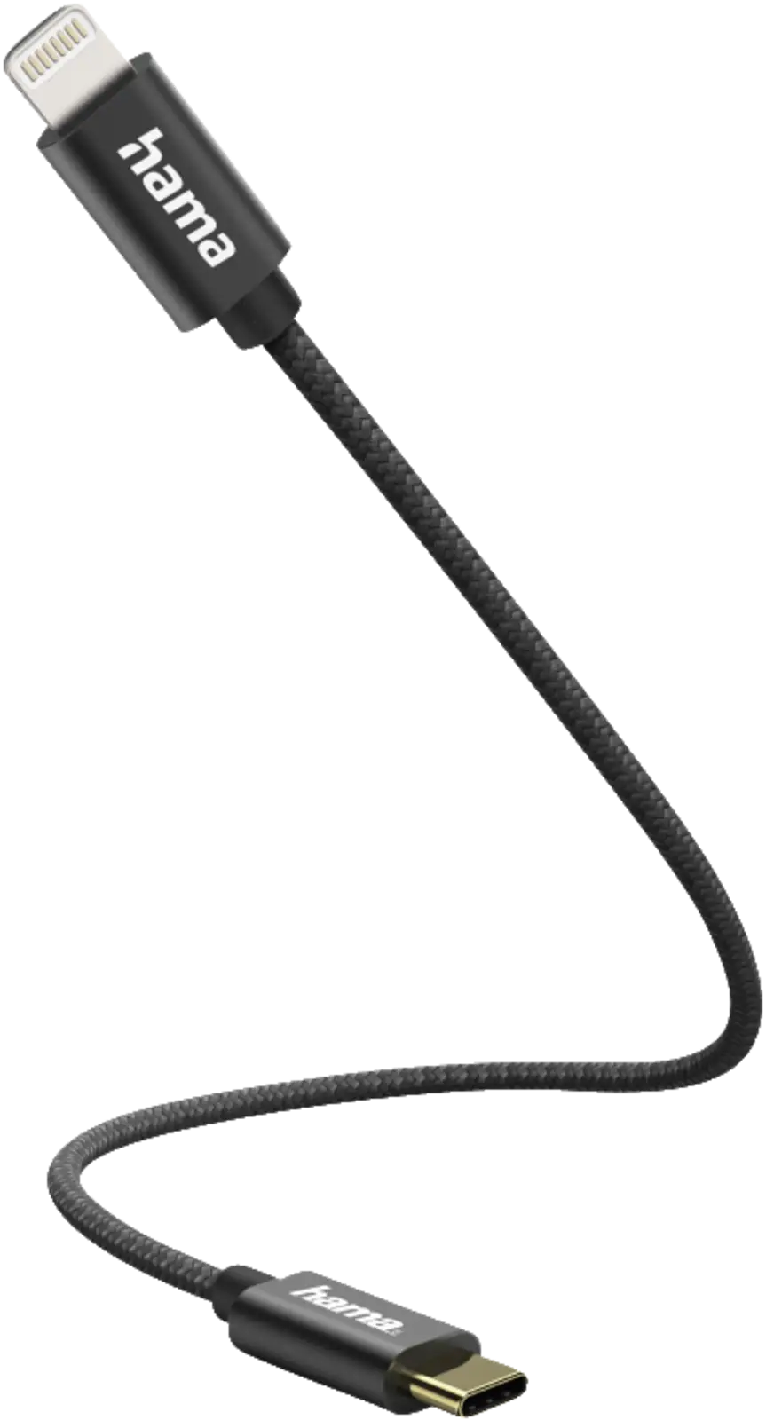 Laad/Synchrokabel,USB-C - Lightning, 0.2m