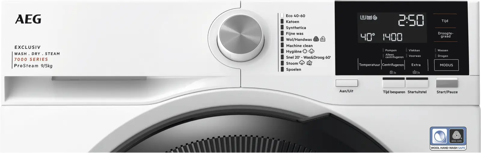 AEG LWR739X64 7000 ProSteam Was-droogcombinatie