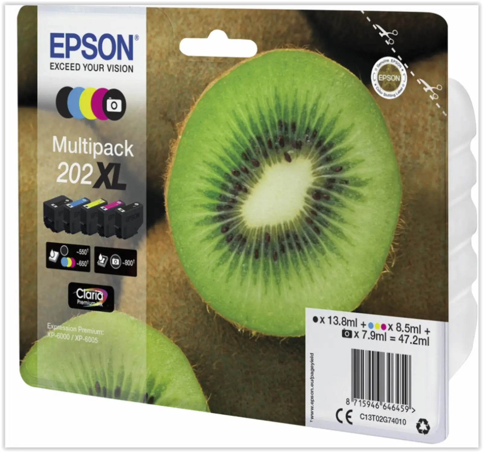 Epson C13T02G74010 inkt multipack 202XL